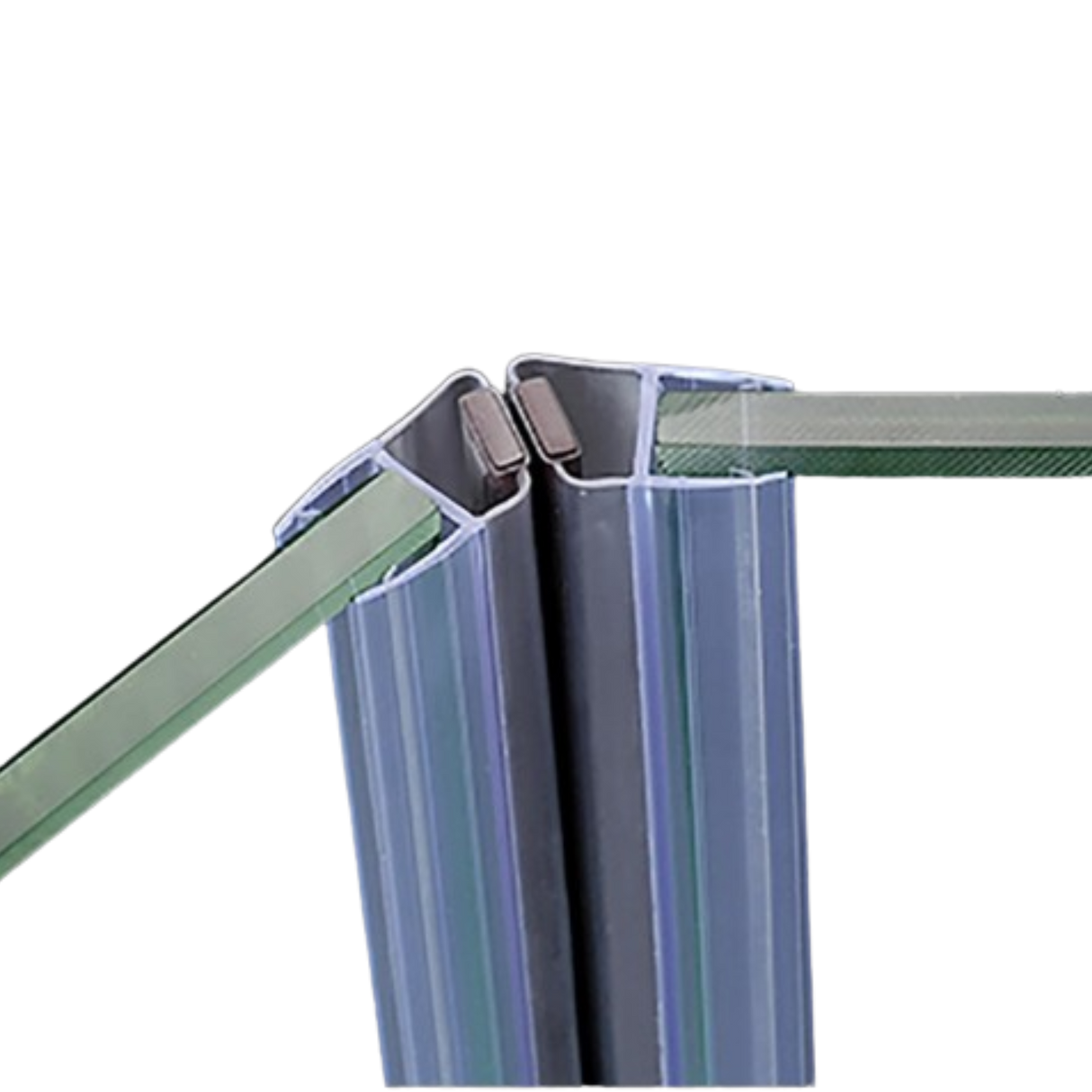 135° Magnetic Shower Door Seal for Frameless Showers - 2.5m Length