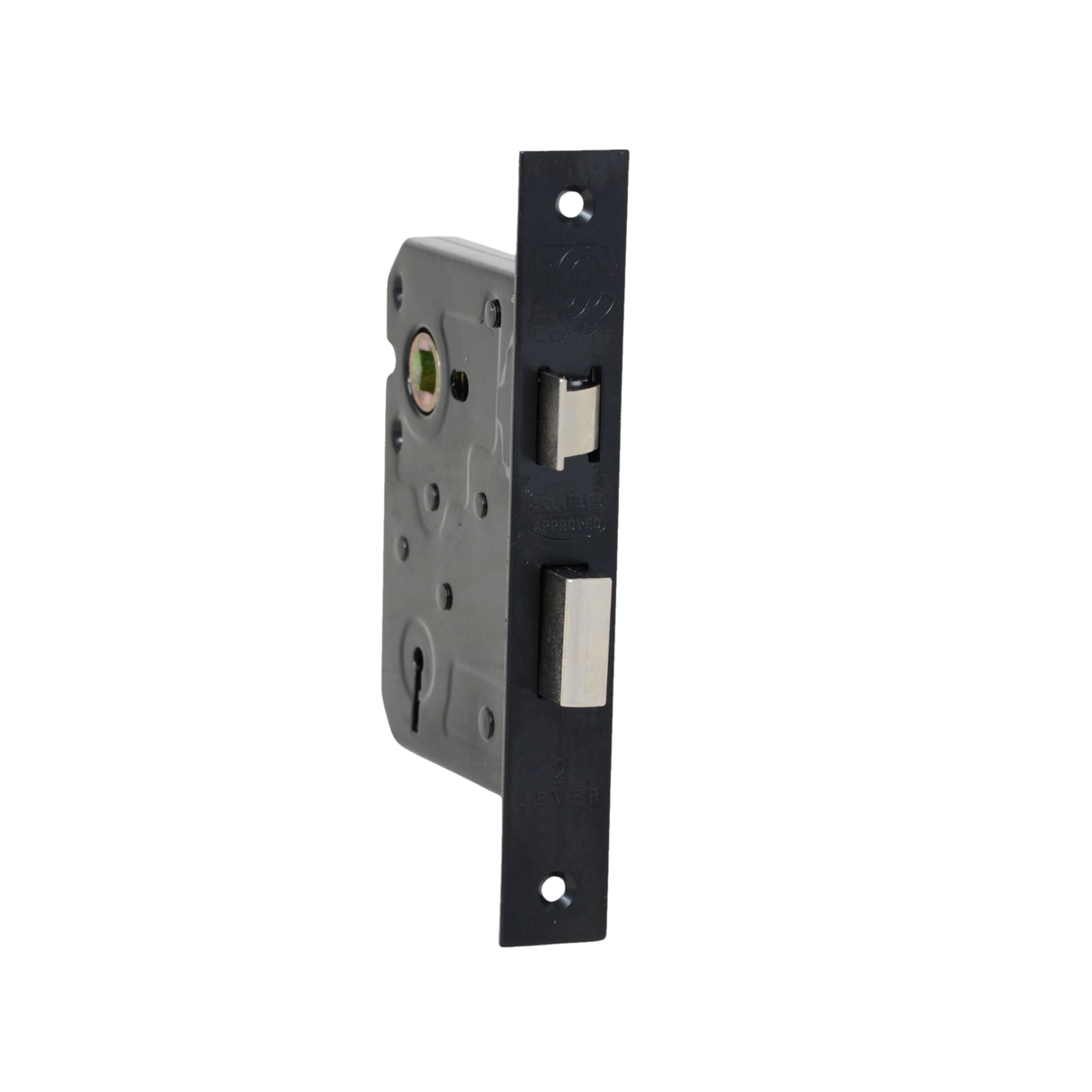 Decor City 2 Lever mortice lock in Matt Black