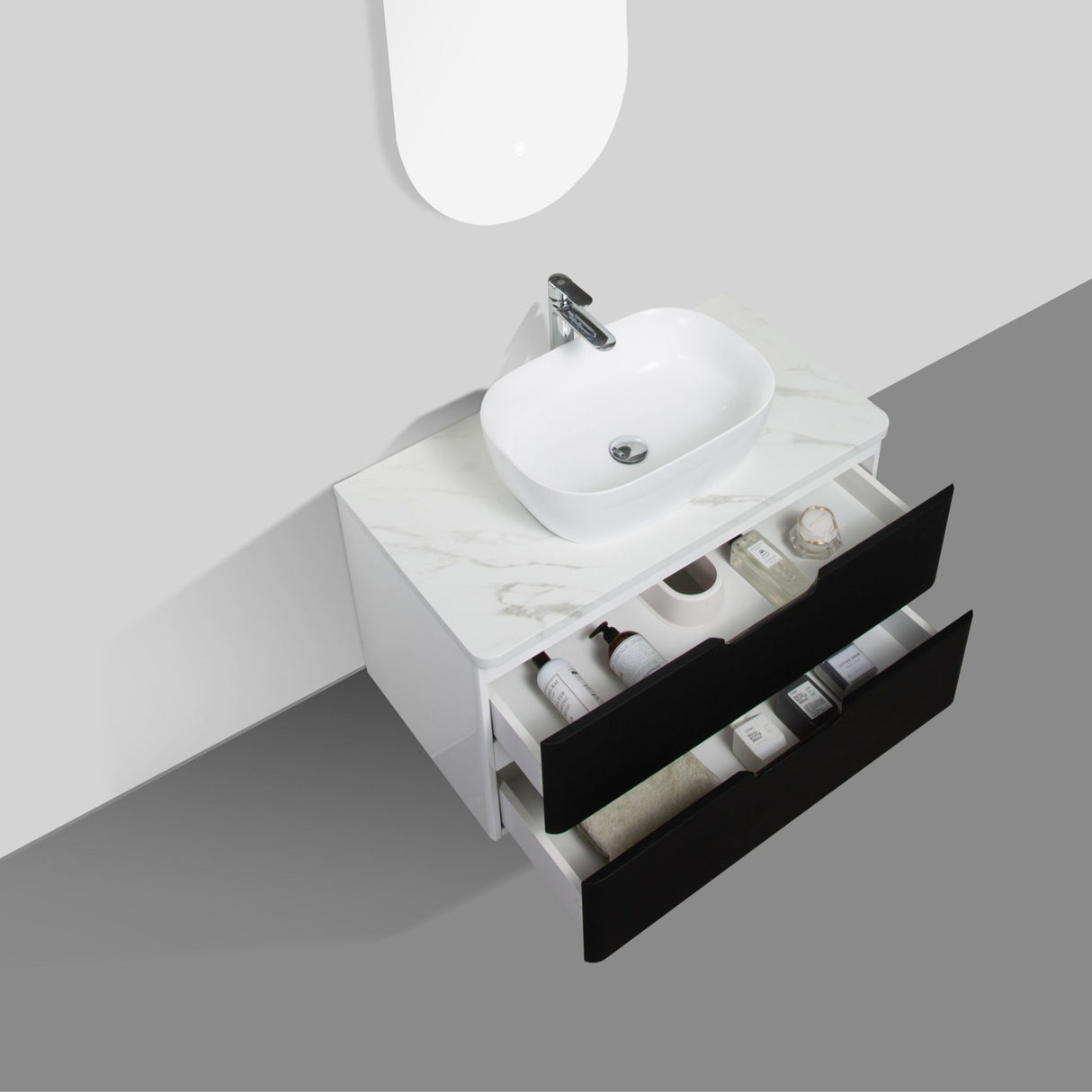TRENTO 900mm - DOUBLE DRAWER & TOP & BASIN