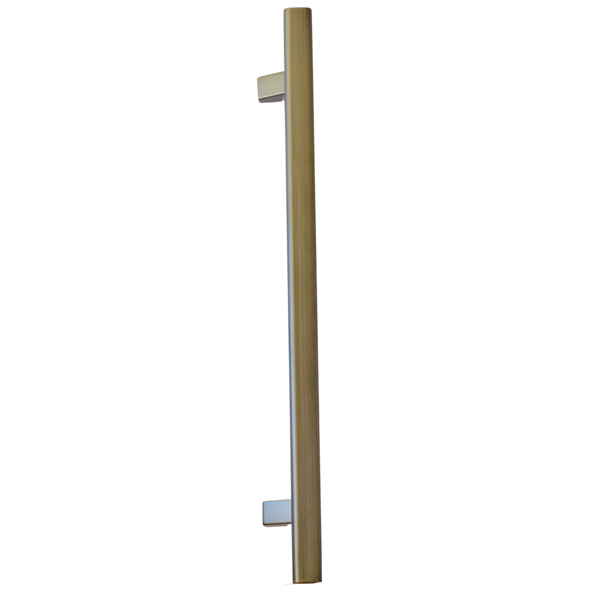 Offset pull handle oval 600mm Antique brass