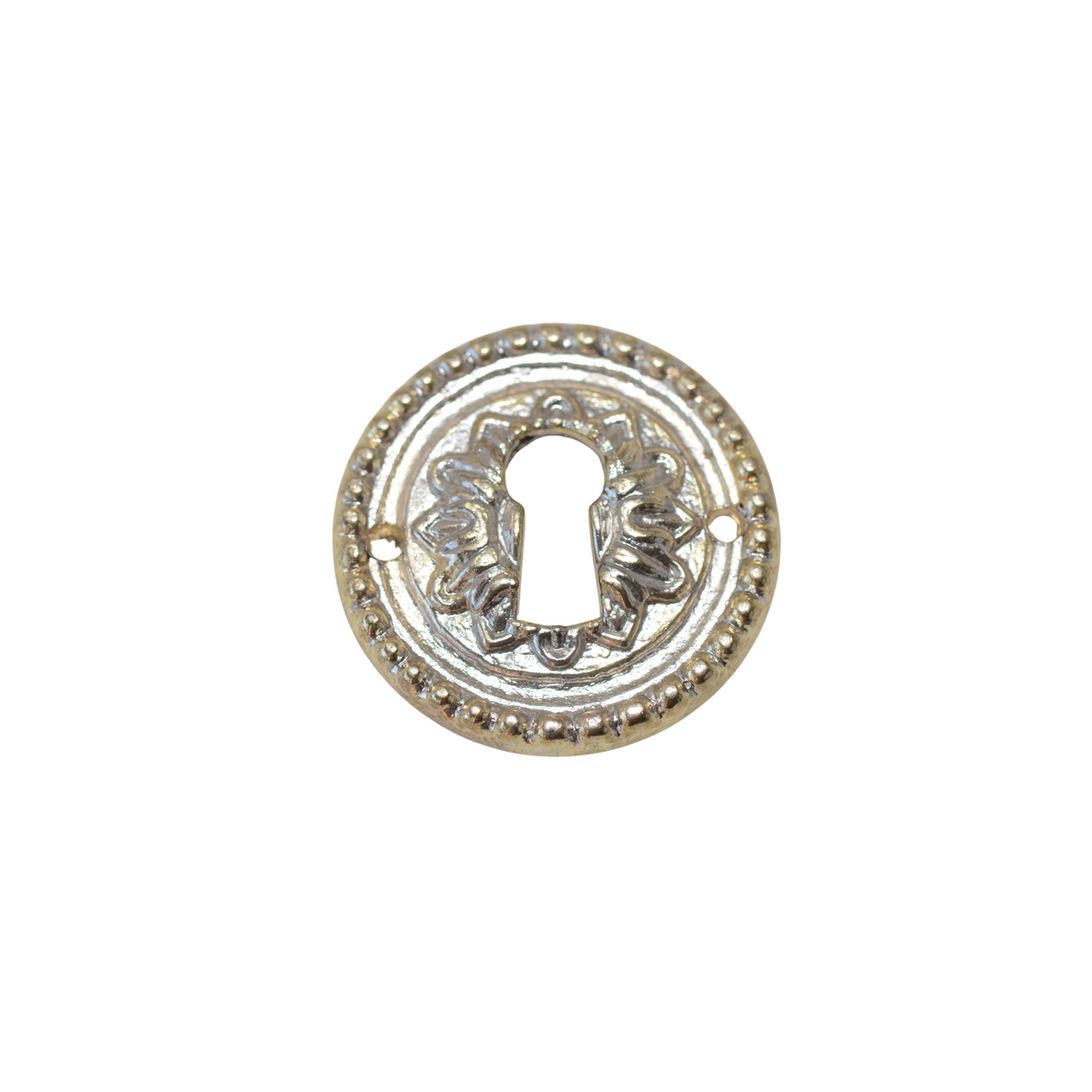 Antique Cupboard Key Plate Round