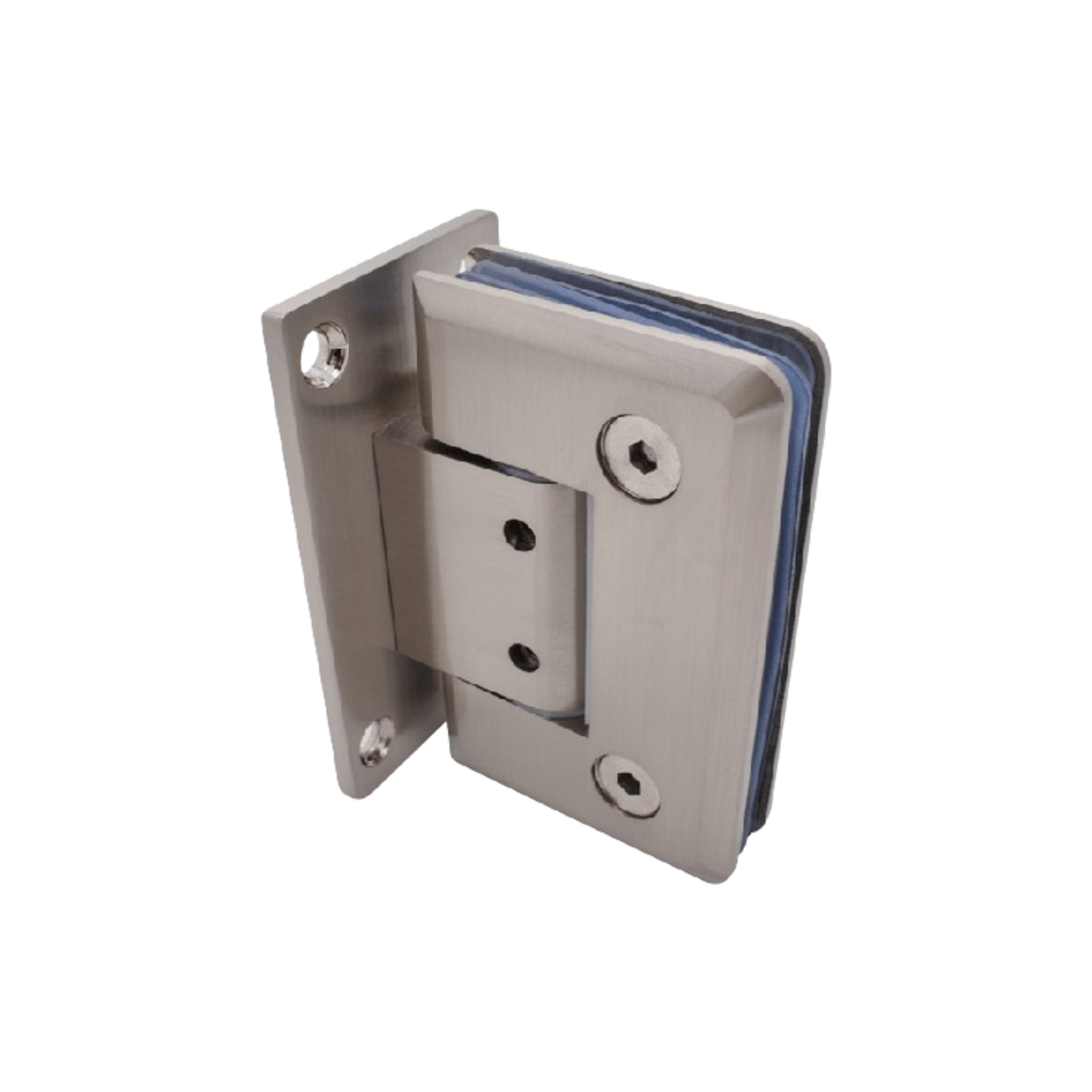 90° Wall to Glass Shower Door Hinge (Full Plate)