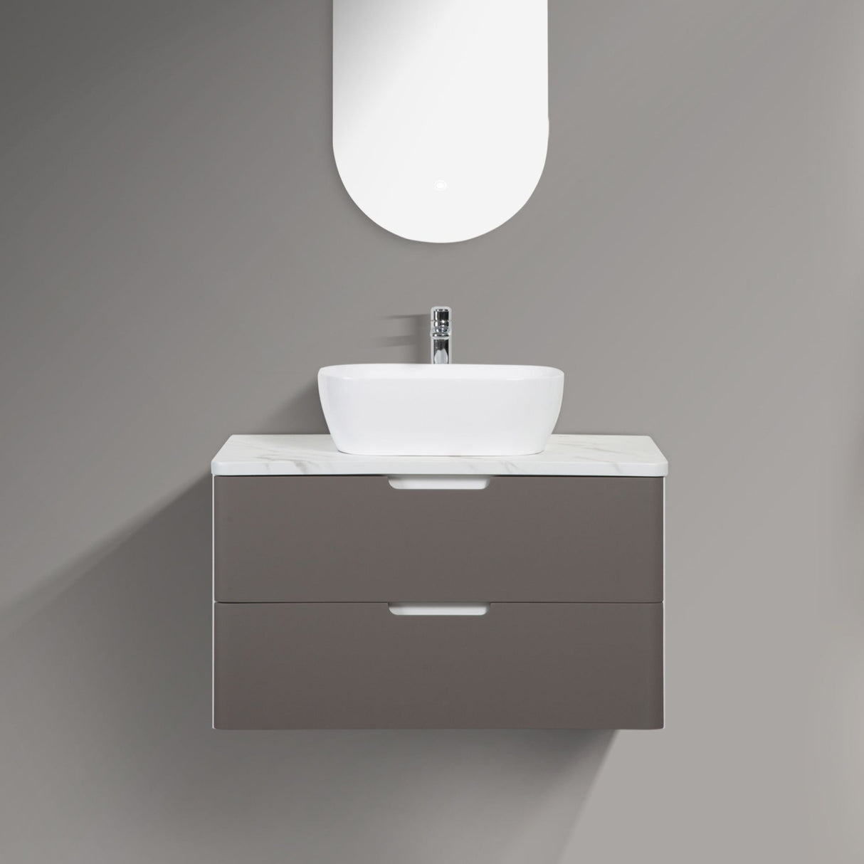 TRENTO 900mm - DOUBLE DRAWER & TOP & BASIN