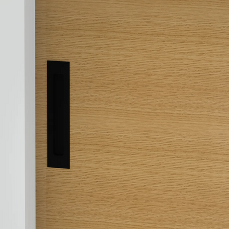 Flush Handle in Matt Black - 224mm