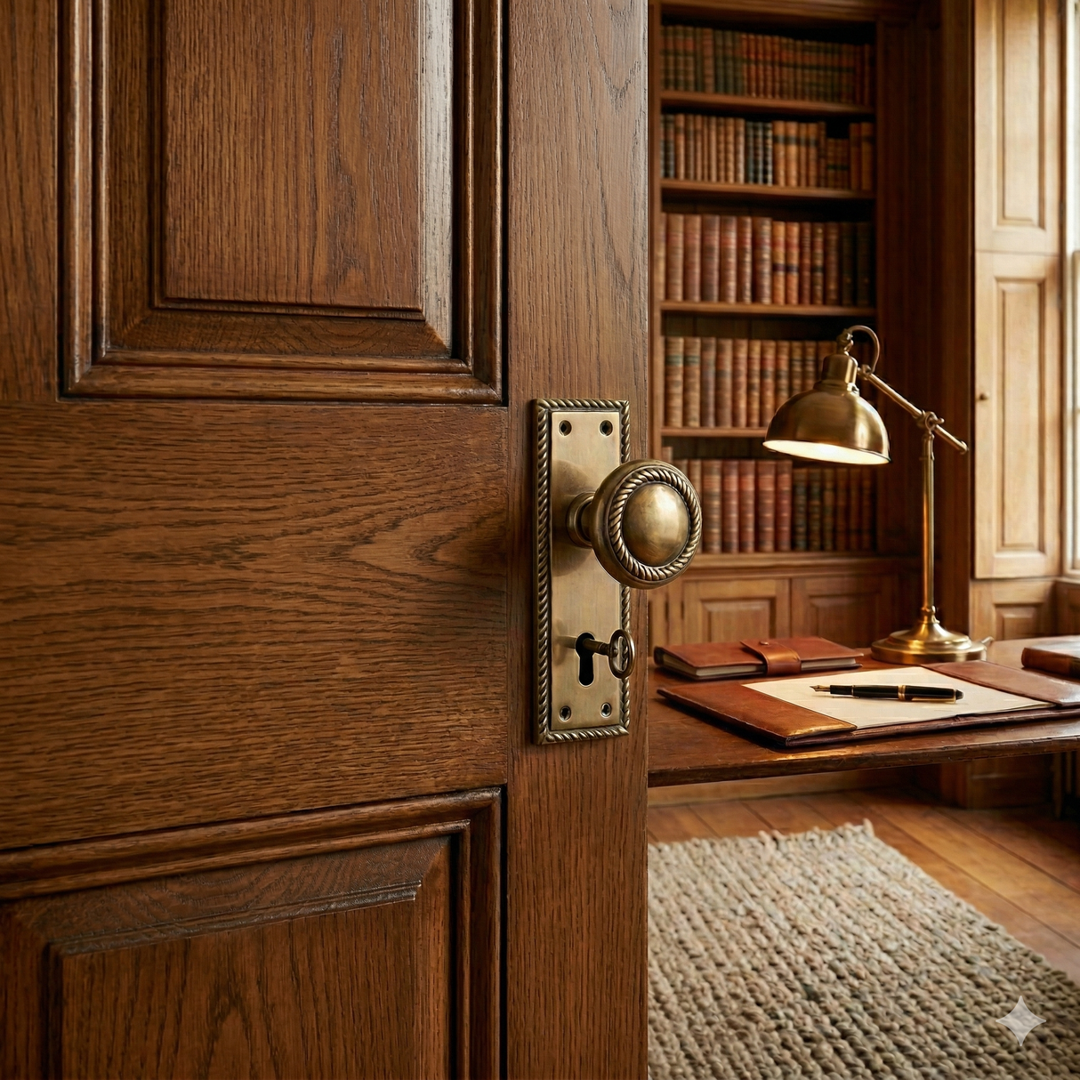 Georgian knob on back plate