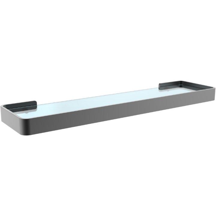 Glass Shelf in Matt Black