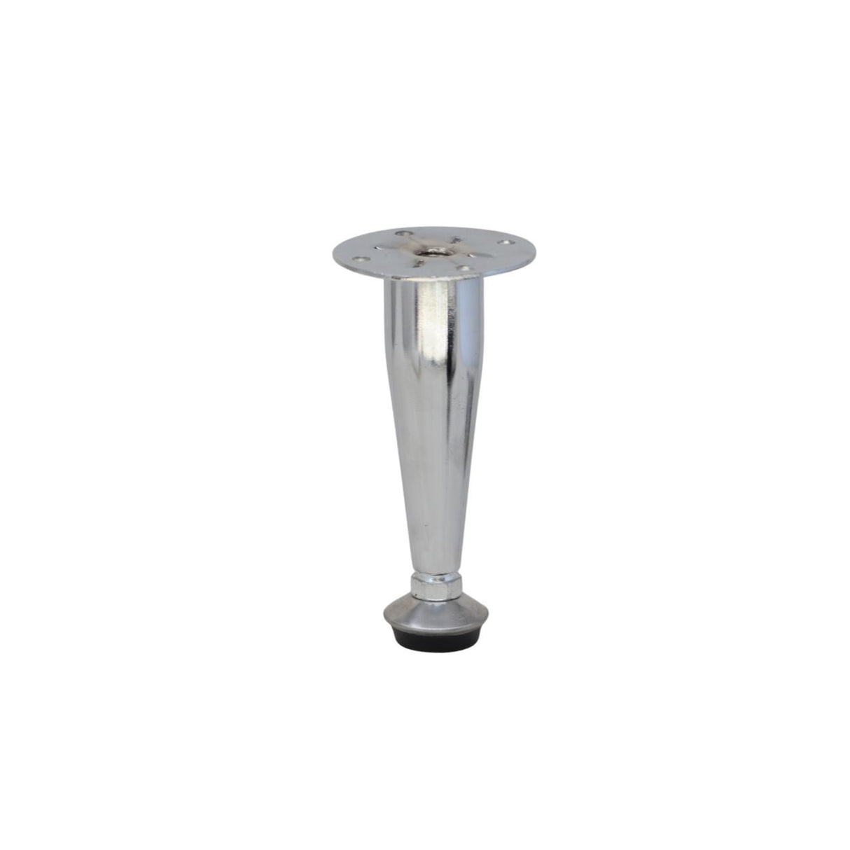 Chrome Tapered Furniture Leg - 100mm