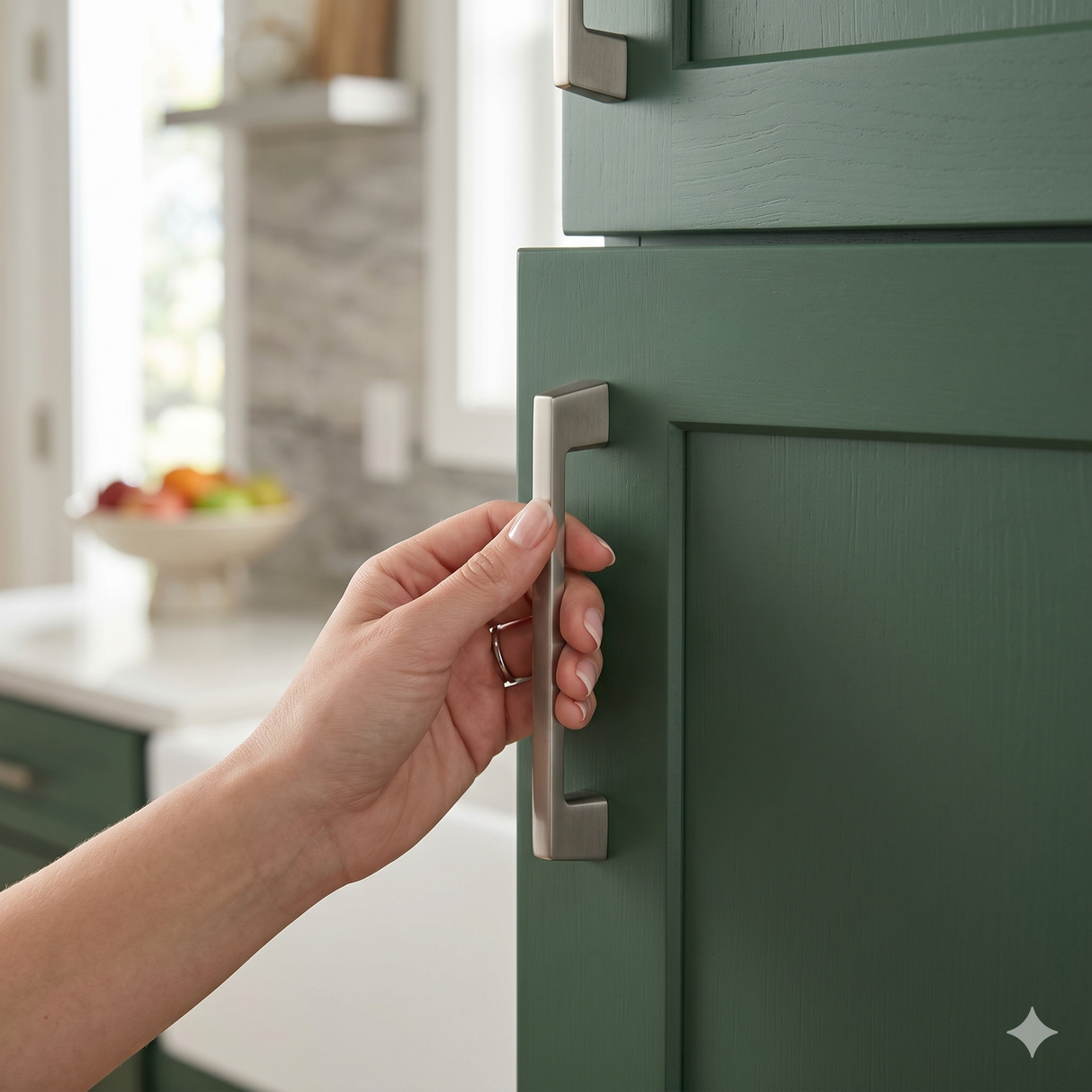 Brushed Satin Nickel (BSN) Slim cupboard handles