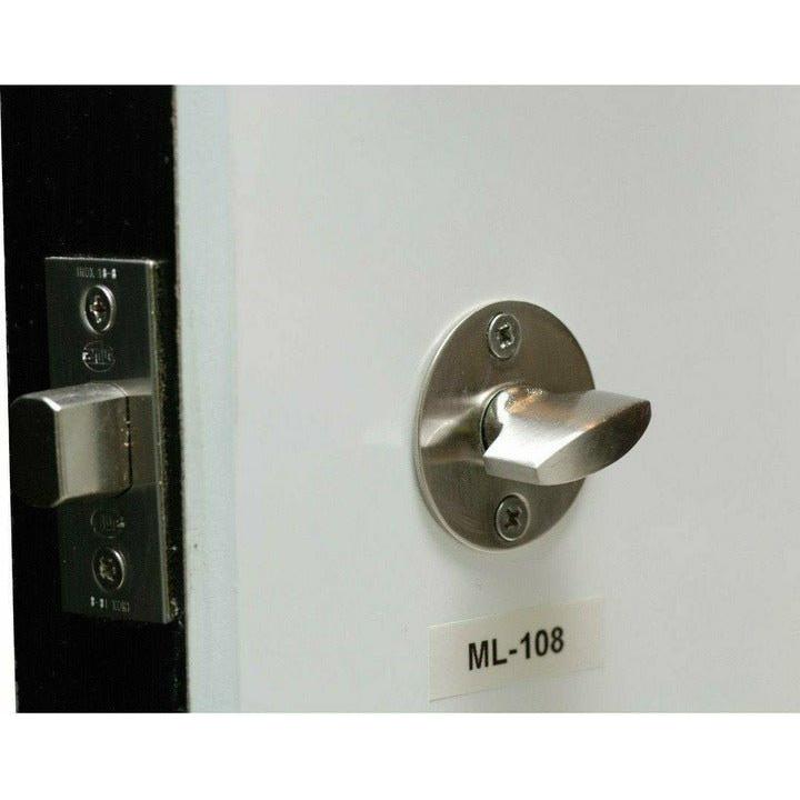 Deadbolt with thumb turn WC indicator handle
