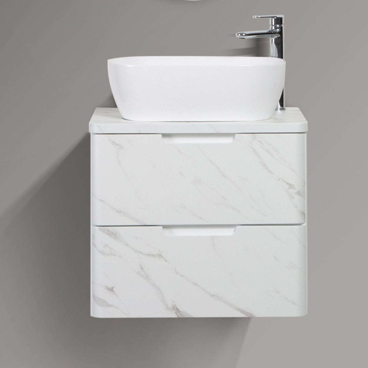 TRENTO 600mm - DOUBLE DRAWER & TOP & BASIN