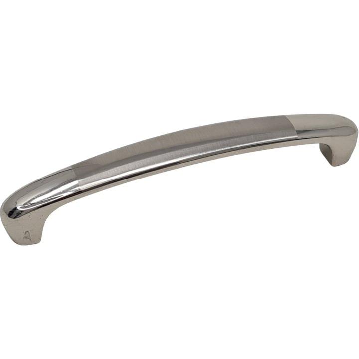 Brushed Nickel Two-Tone Cupboard Handle