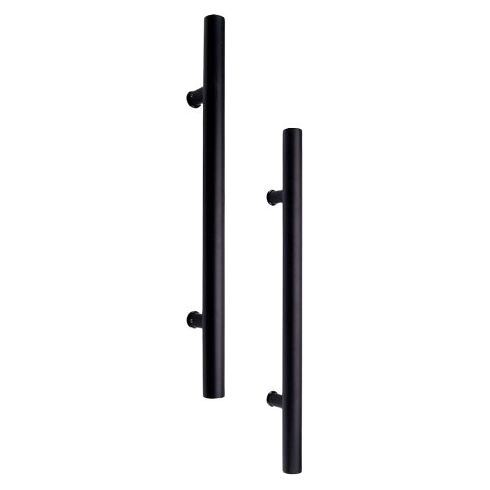 Matt Black Round T-Pull Handles (600mm)
