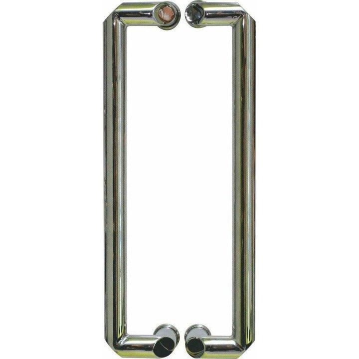 Shiny chrome offset pull handle PULL HANDLES