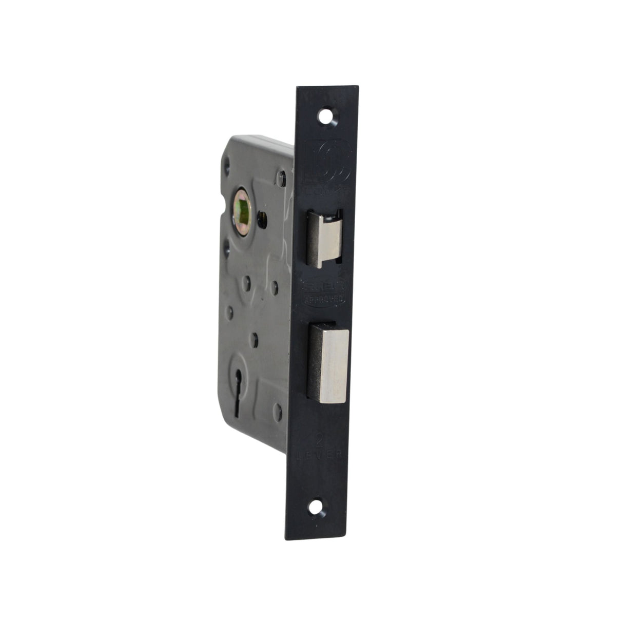 Decor City 2 Lever mortice lock in Matt Black