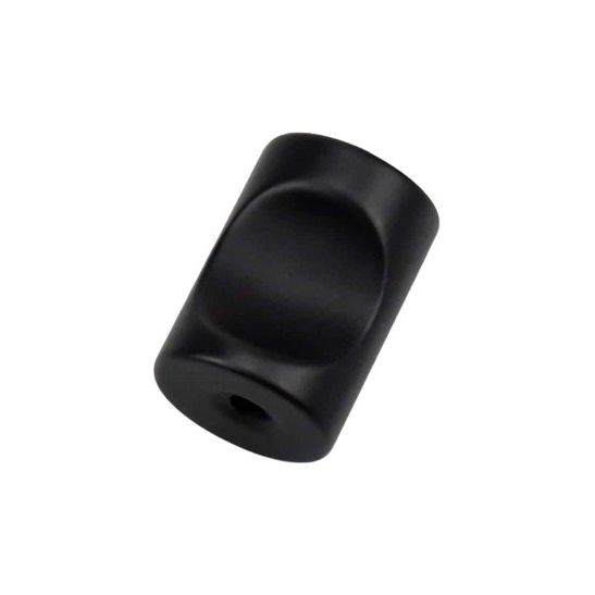 Black cylindrical knob 25mm