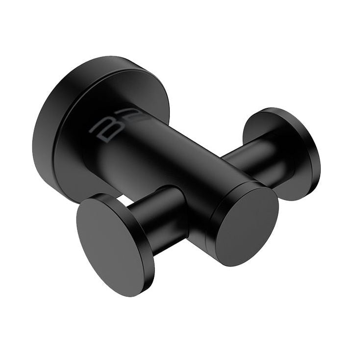 4611 Robe Hook DOUBLE -MBLK