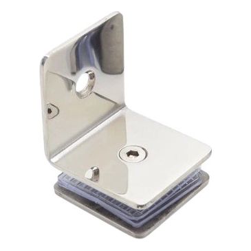 90° (L-Clamp) Wall to Glass Clamp for frameless showers - Decor Handles - shower accesories