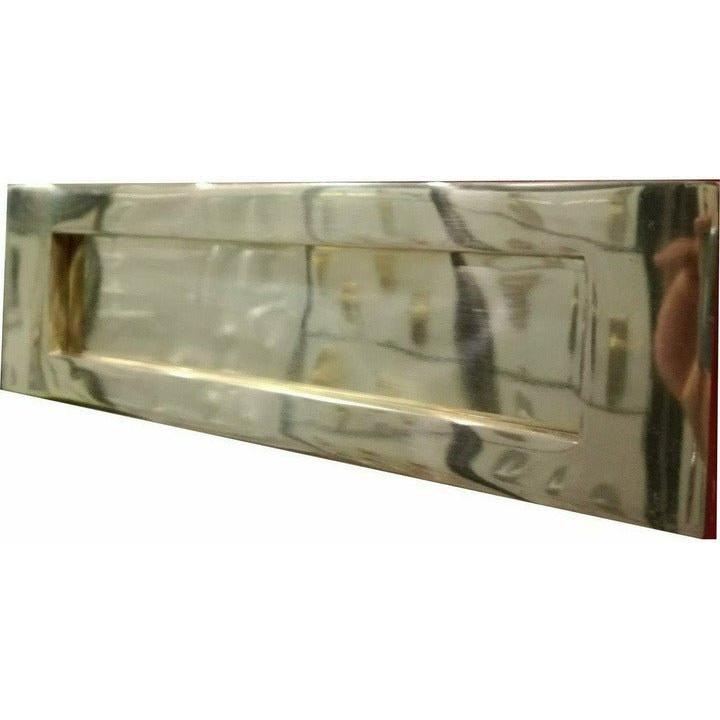 Flat sprung letter plate cover made from Solid brass