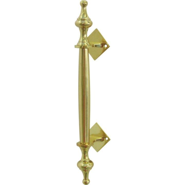 Victorian Solid Brass Pull Handle - 400mm overall length