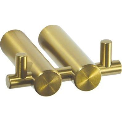 Double Robe Hook - Brushed Brass - Decor Handles - bathroom accessories