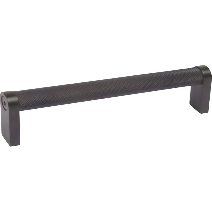 Knurled Matt Black Handle 128mm - Decor Handles - cupboard handle
