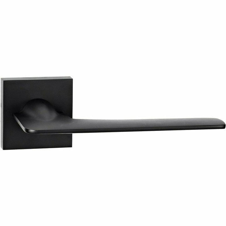 Slim lever handle on square rose - Decor Handles