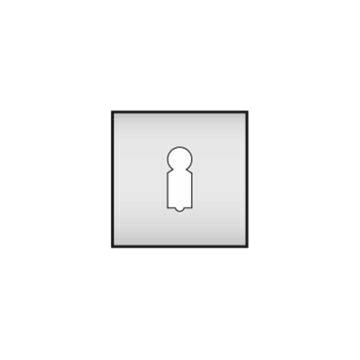 Square Stainless Steel Handle on Rose - Decor Handles