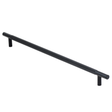 Knurled Cupboard Handle - Black 320MM