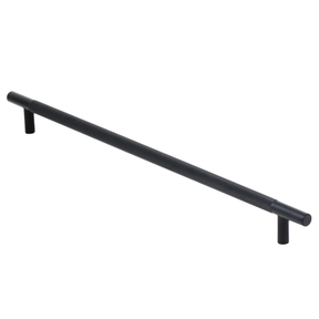 Knurled Cupboard Handle - Black 320MM