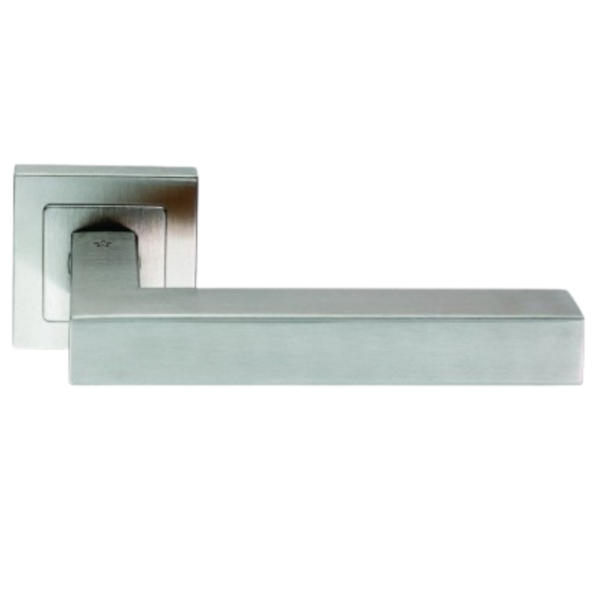 Italian square lever handle on square rose