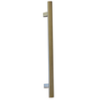 Offset pull handle oval 600mm Antique brass Misc