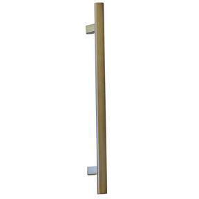 Offset pull handle oval 600mm Antique brass Misc