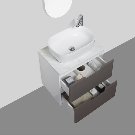 Trento 600mm - Double Drawer, Top and Basin