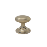Oval solid brass knob - non-spring action