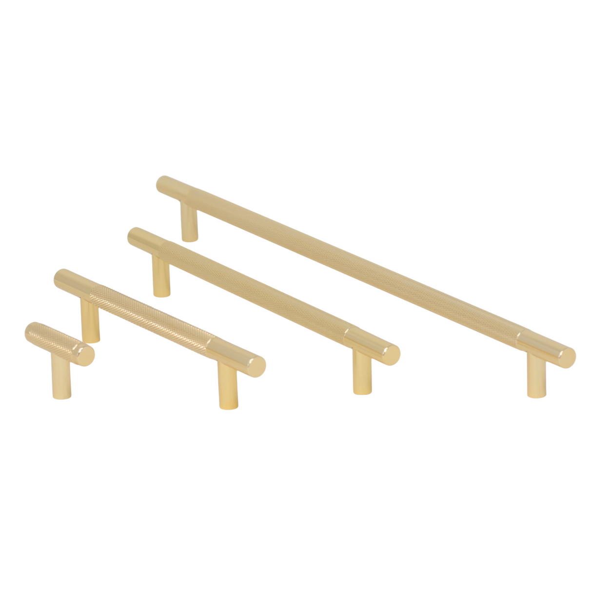 Knurled Cupboard Handle - Gold