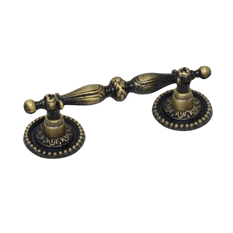 Antique cupboard handle in antique brass