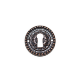 Antique Cupboard Key Plate Round