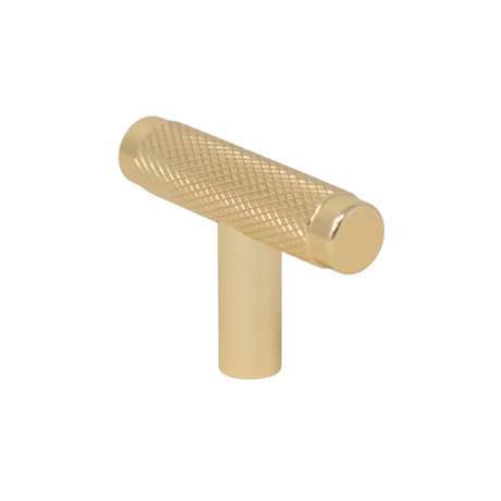 Knurled Cupboard Handle - Gold