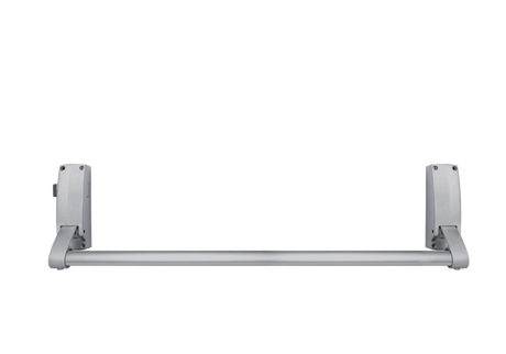 Push bar emergency exit with latch (reversible)