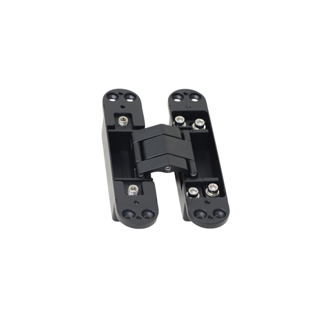 3D concealed door hinge 30x140mm (60kg/pair) Black Misc