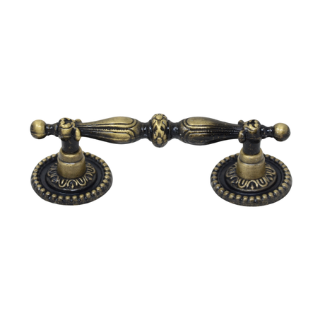 Antique cupboard handle in antique brass