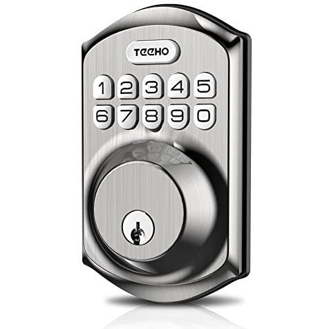 Keyless Entry Door Lock - TEEHO Electronic Keypad Deadbolt with Keypads ...