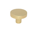 Brushed Brass Minimalistic Cupboard Knob - 32mm - Each