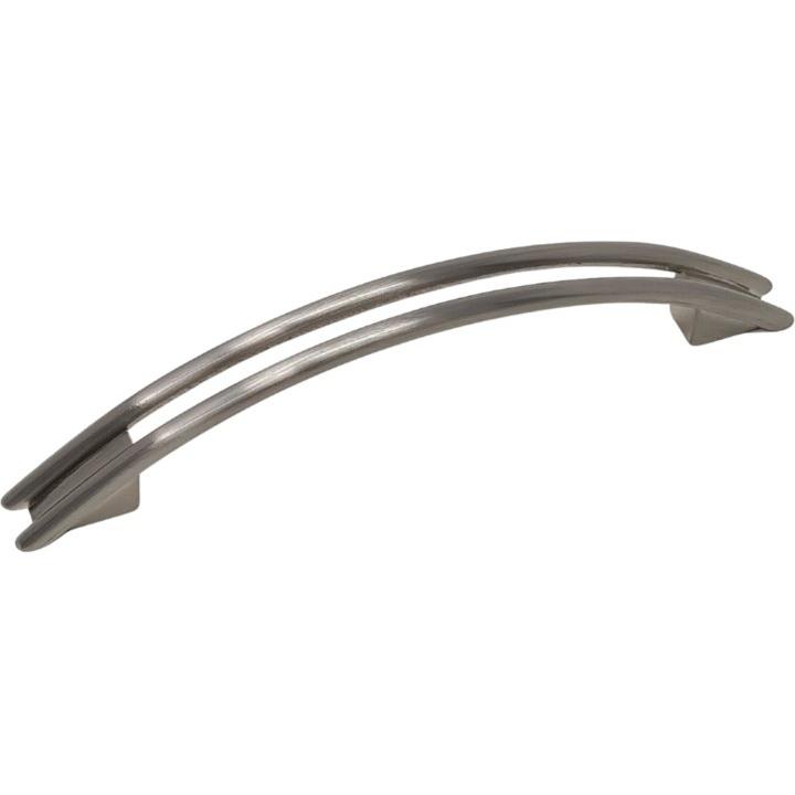 Italian Satin Chrome Cupboard Handle - 96mm