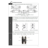 3D concealed door hinge 30x140mm (60kg/pair) Black