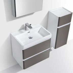 Milan 600 Double Drawer Vanity and Basin Bathroom vanities and storage units