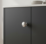 Brushed Nickel cupboard knob 28mm