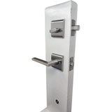 Modern Grip handle with latch and deadbolt Satin Nickel - FOR SINGLE DOORS ONLY