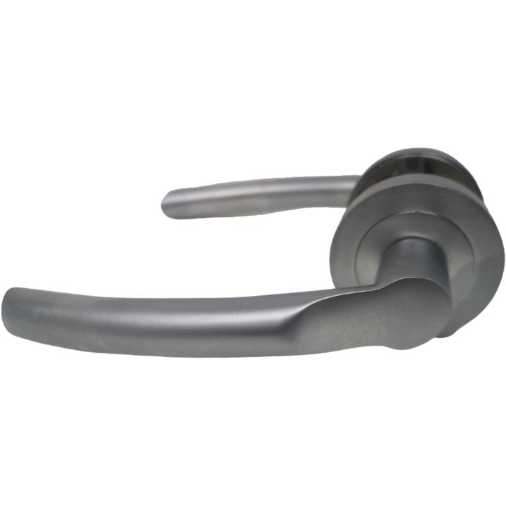 Solid Dorma Door Handle in Matt Chrome