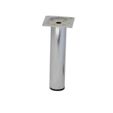 Round Furniture Leg in Chrome - 150mm